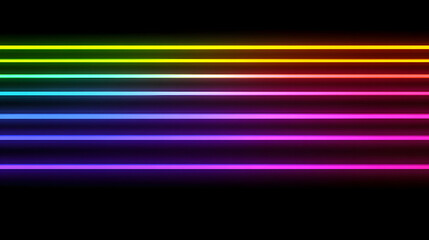 
Laser lines of light. Horizontal neon light. background