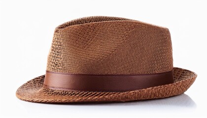 brown hat isolated on white