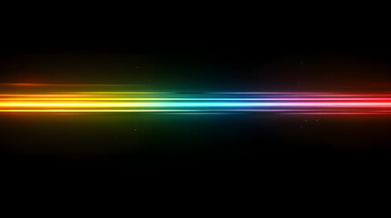 Fototapeta premium Laser lines of light. Horizontal neon light. background