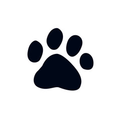 Paw prints foot print pet vector illustration