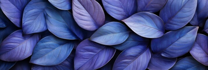Obraz premium Purple Leaves Pattern. Tropical Foliage Natural Organic Background. Trendy Color Of The Year 2023