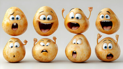 Expressive Potatoes Show a Range of Emotions: Happy, Sad, Excited, Surprised, Angry