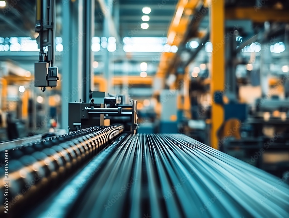 Leinwandbilder industrial machinery in modern factory with automated technology and precision engineering : generat