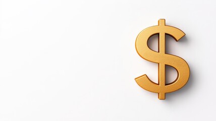 Obraz premium 3D golden dollar symbol with a glowing Tax Refund banner wrapped around it, symbol of financial reward, wealth, and successful tax returns, clean white backdrop. 