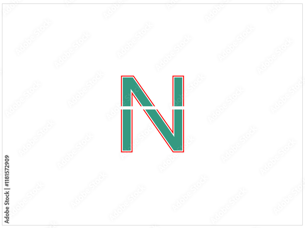 Fototapete font customise logo design , vector ,illustration and isolate template which contain a shape of latt