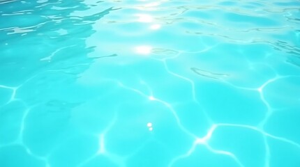 Obraz premium Azure Pool Water: Summer Serenity