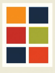 Naklejka premium Colorful geometric shapes in a modern design.