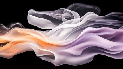 Abstract Swirling Pastel Colors Flowing Fabric Elegant Design Smooth Texture Artistic Background