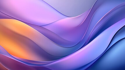 Obraz premium Abstract Purple Blue and Orange Wave Background Fluid Swirling Design for Modern Wallpaper
