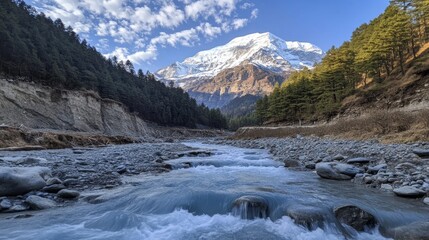 Breathtaking Mountain River Scenery