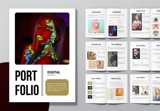 Digital Protfolio Template Layout