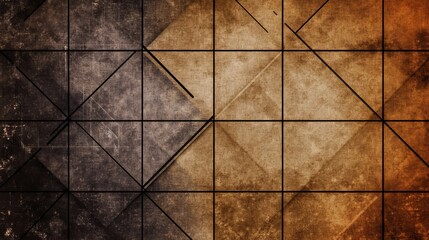 Abstract Geometric Brown Texture Background Design