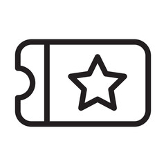 Coupon, sale, gift coupon, marketing store outline icons, minimalist vector illustration, simple concept, Isolated on white background