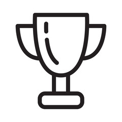 Trophy, award, winner, cup, success outline icons, minimalist vector illustration, simple concept, Isolated on white background
