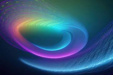 Vibrant Flow: Abstract Light Swirl