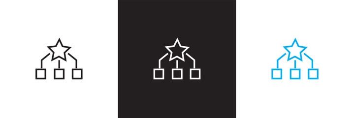 Best practices icon set. isolated on white and black background. vector illustration. EPS 10