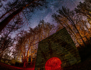 Old Furnace under the Milky Way © CelticStudio