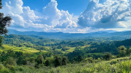 Breathtaking Mountain Valley Landscape