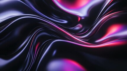Obraz premium Abstract Dark Purple and Pink Liquid Wave Swirls Fluid Dynamic Background Design