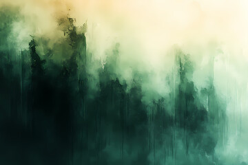 Gradient of green tones with a minimalist aesthetic