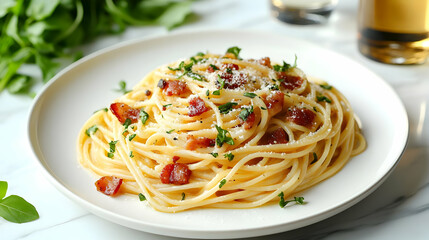 Spaghetti Carbonara Meets Parmesan: A Creamy, Savory Delight