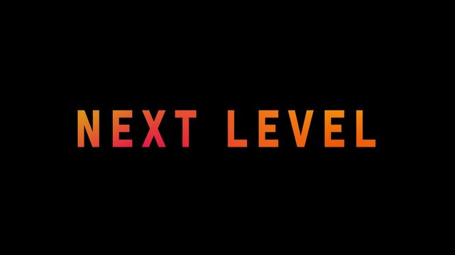Next level effects animation with black background