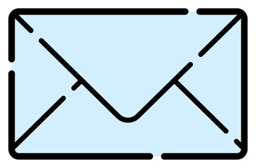 メールアイコンのイメージ 水色