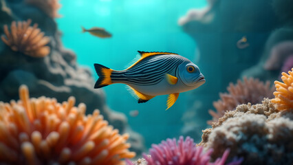 Obraz premium Coral Reef Marine Life