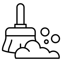 Fototapeta premium cleaning single icon