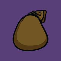 Sack cartoon vector illustration