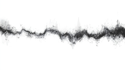 Fototapeta premium Sound wave pattern (easily editable file) On a white background.