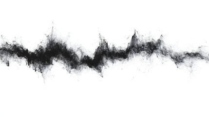 
Sound wave pattern (easily editable file) On a white background.