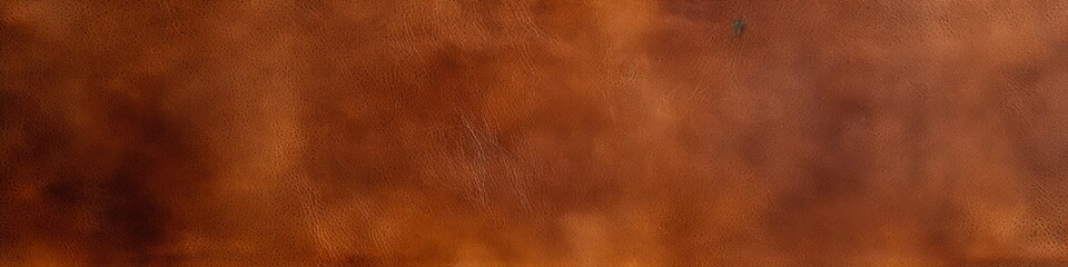 Fototapeta premium Buckskin Background - Brown Rustic Leather Texture with Suede Surface. Panoramic Banner with Rich Skin Structure
