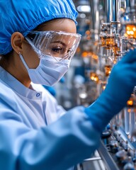 Scientist working in a laboratory environment