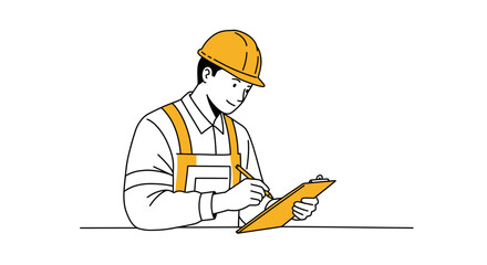 Vector illustration of office people, including a businessman, designed in a logo-friendly style.






