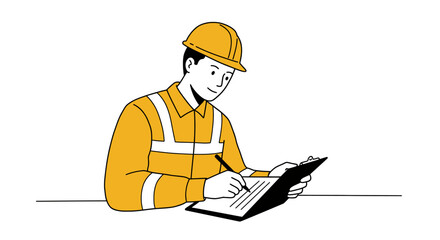 Vector illustration of office people, including a businessman, designed in a logo-friendly style.






