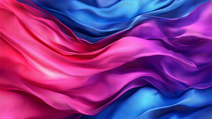 Obraz premium Abstract Waves Flow Seamlessly: Pink, Purple, and Blue Hues