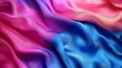 Fototapeta premium Colorful Fabric Flows and Creates Abstract Art with Smooth Texture