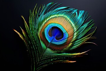 peacock notes peacock feather shaped with vibrant green and blue