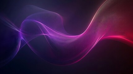 Obraz premium Abstract Purple and Pink Wave Lines Design
