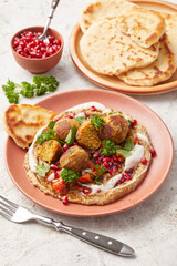 Baba Ganoush with Falafel