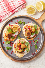 Baba Ganoush with Falafel