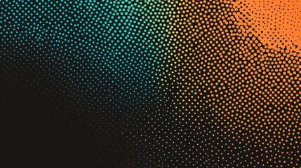 Abstract Colorful Dot Pattern Art, Colorful Abstract Background Print, Dotted Gradient Print Decor