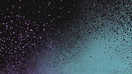 Obraz premium Abstract gradient blue purple dots, cosmic pattern, artistic splatter, gradient background