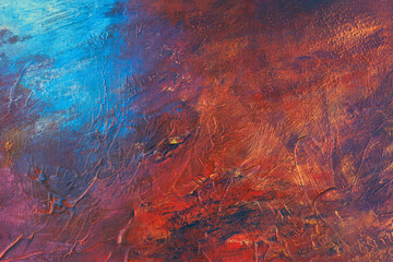 Abstract colorful grunge painting surface texture background