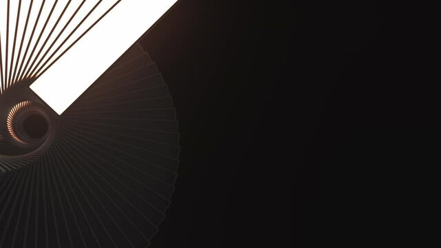 Abstract Ladder  move. Abstract 3d seamless bright background in 4k. Simple geometry in creative style. Looped smooth animation, Ladder drawing 3D, 3D render
