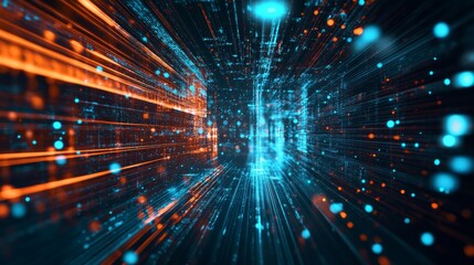 Fototapeta premium Professional business team discussing financial investment opportunities in a modern office with charts, graphs, and laptops on the table, symbolizing growth and strategic planning for the future