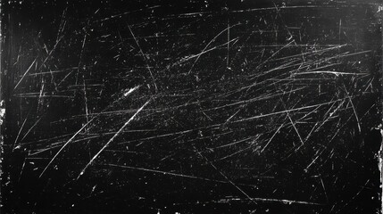 Black Scratched Surface with Textures and Random Lines Background