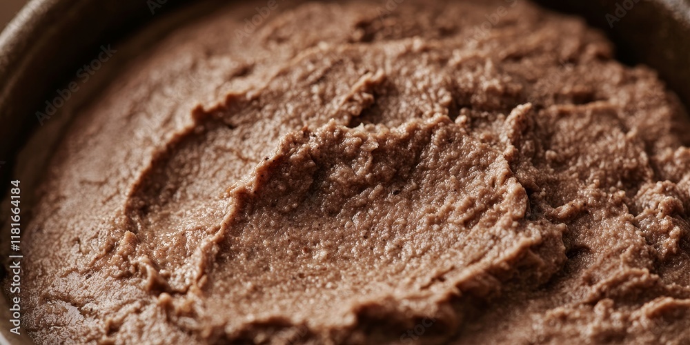 Poster close up of chicken liver pate showcasing its rich texture and color. this macro shot emphasizes the