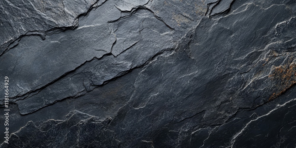 Poster dark grey black slate texture background, featuring a rich blend of dark grey and black shades, offe
